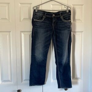 Silver Aiko Mid Capris Size 32/23🥰🥰